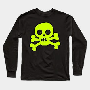 Green Skull Long Sleeve T-Shirt